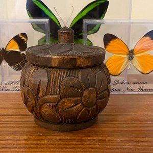 Carved Wooden Trinket Box